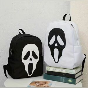 Gothic Scream Ghost Black Backpack Punk Rock Biker Halloween Skater Unisex